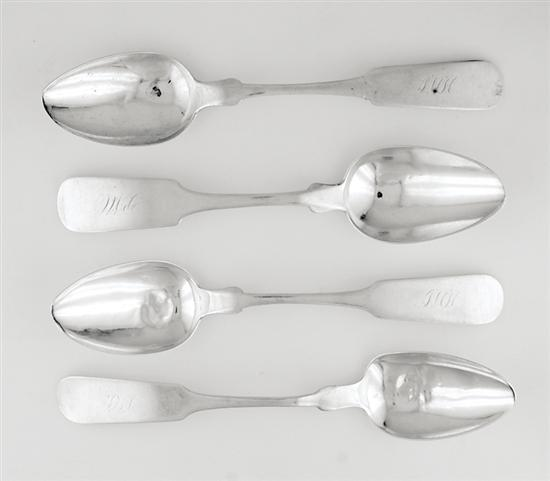 Southern coin silver spoons Hayden Gregg Charleston South Carolina c