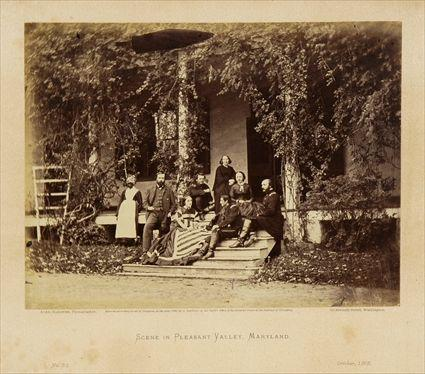GARDNER ALEXANDER SCENE IN PLEASANT VALLEY MARYLAND 1862 Albumen print