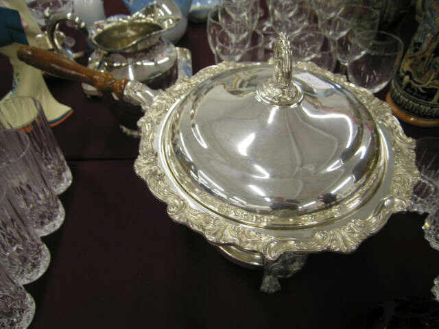 Silverplate Chafing Dish with burner stand