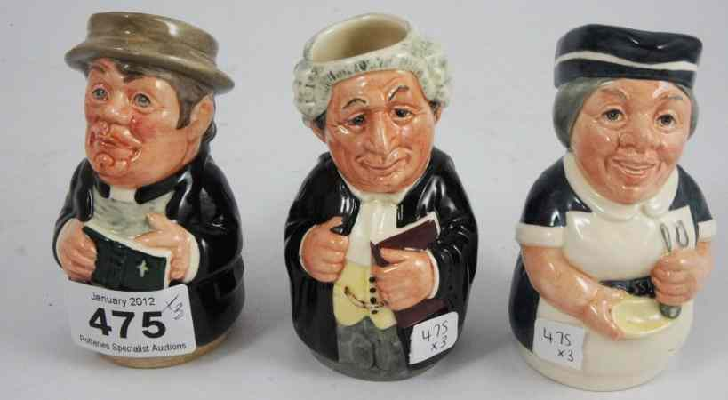 Royal Doulton Doultonville Small Toby Jugs Rev Cassock D6702 Miss