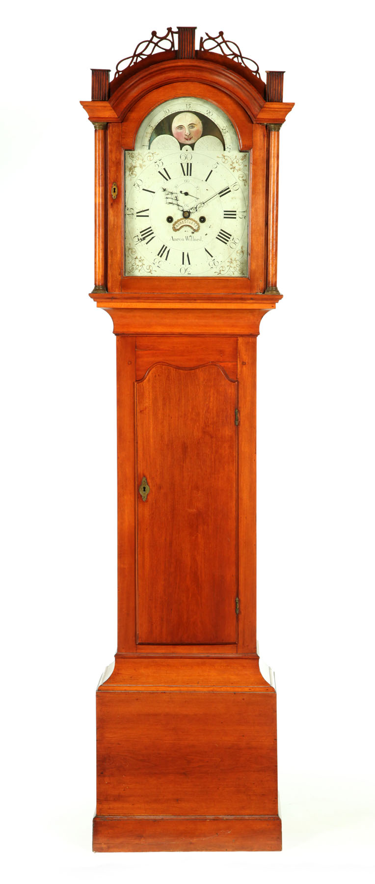 FEDERAL TALL CASE CLOCK Aaron Willard Boston Massachusetts late 18th
