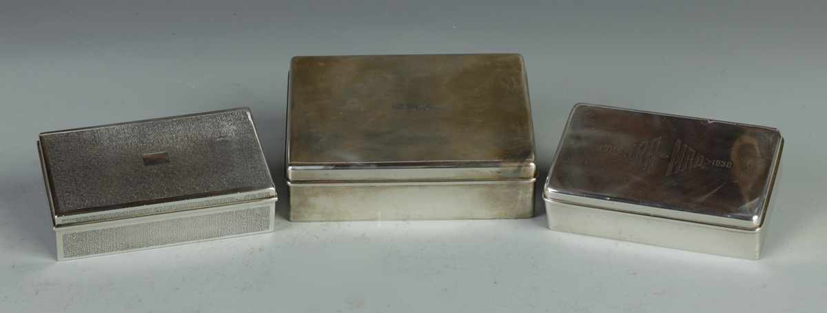 Group of 3 Tiffany Co Makers Sterling Boxes 145 Group