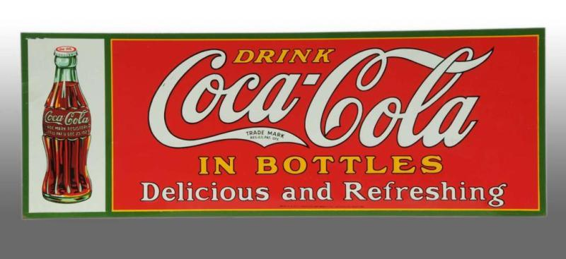 Embossed Tin Coca Cola Sign Description 1931 Shows 1923 on