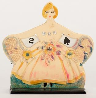 Trump Indicator Lady in Ballroom Gown Circa 1930 Celluloid trump