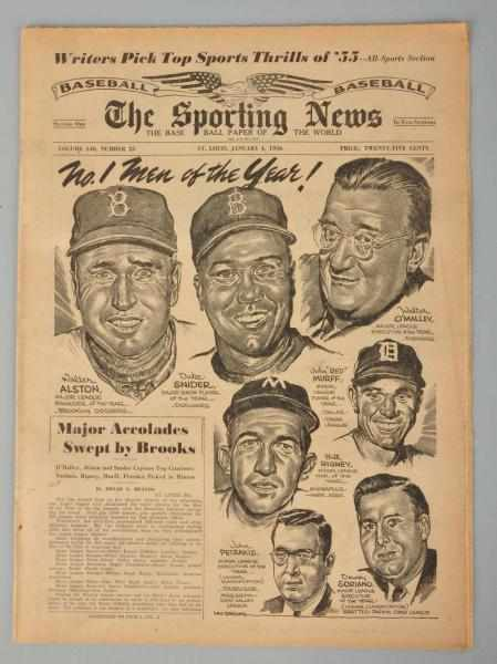Lot of 1956 The Sporting News Newspapers Description Complete run