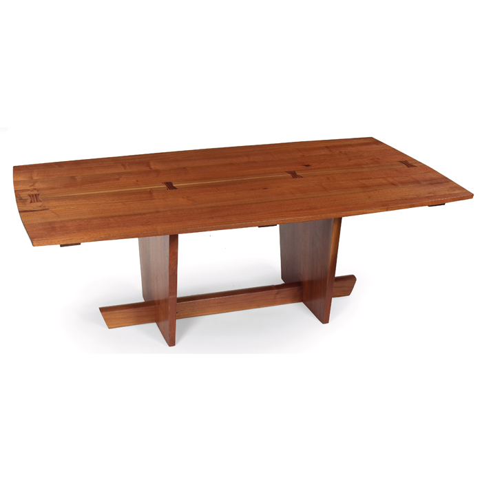 Mira Nakashima Minguren II dining table solid walnut top with