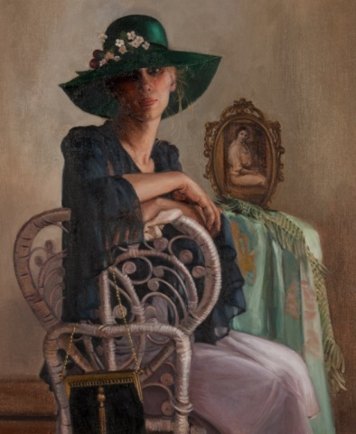 Hannah Hirsch Cohen Portrait oil on canvas American 20th century