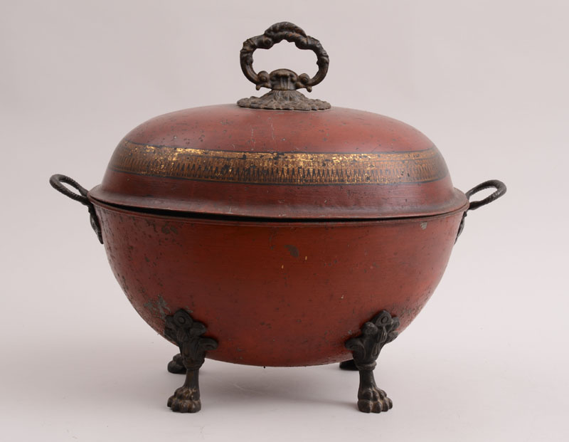 VICTORIAN CAST IRON MOUNTED RED GROUND T LE PEINTE COAL