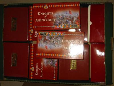 Ten Britains metal Agincourt figures and sets boxed M