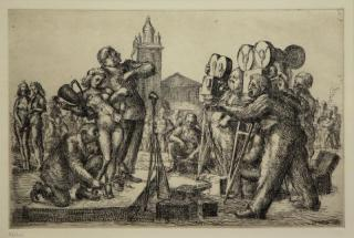 MARSH Reginald Etching Modern 1939 Venus Signed and dated lower