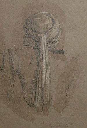 British School possibly Colonial mid 19th century Study of a