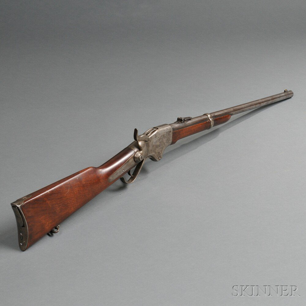 Spencer Repeating Carbine c 1863 65 walnut stock and handguard