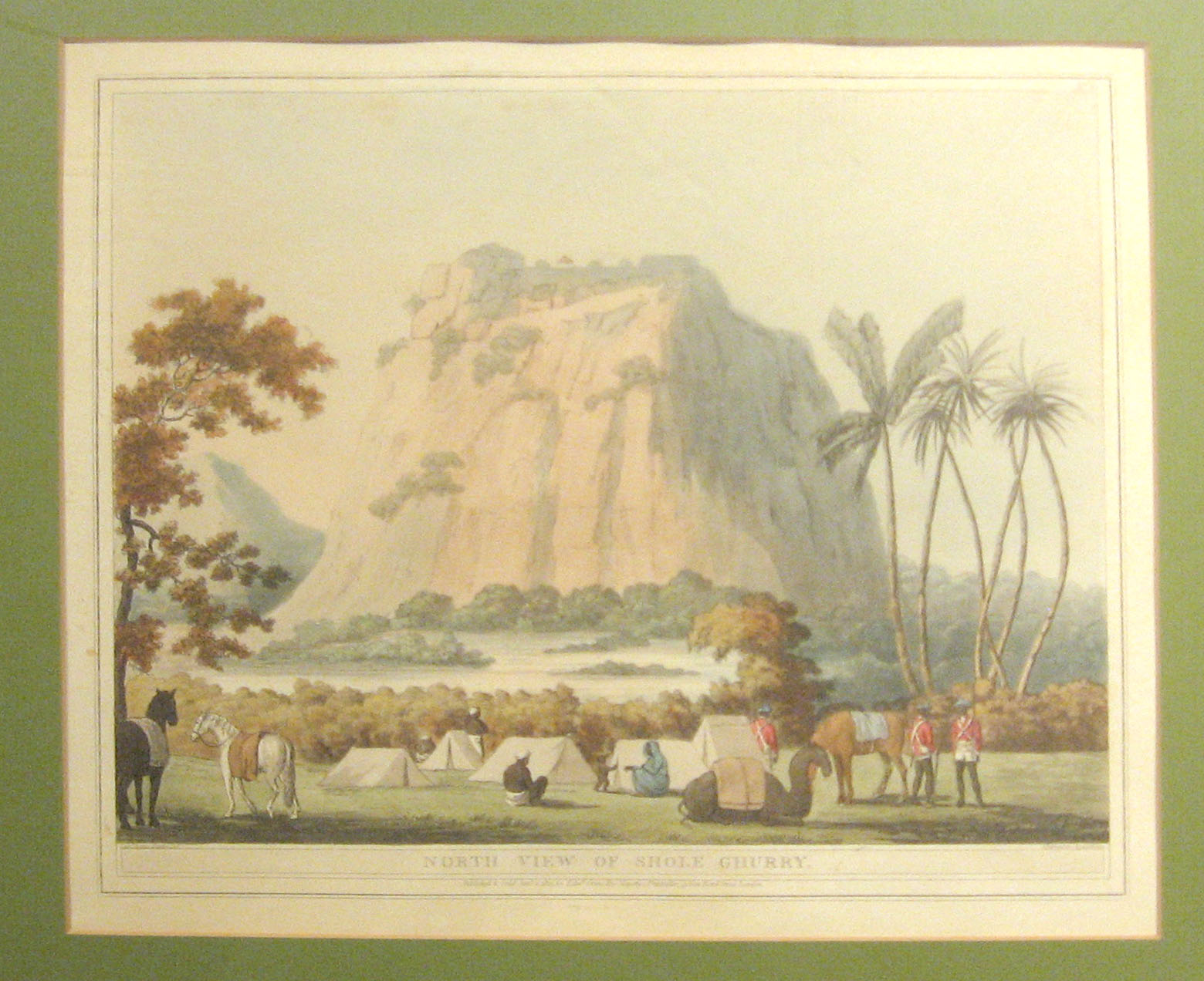 4 pieces Hand Colored Aquatints Orme Edward North Front of