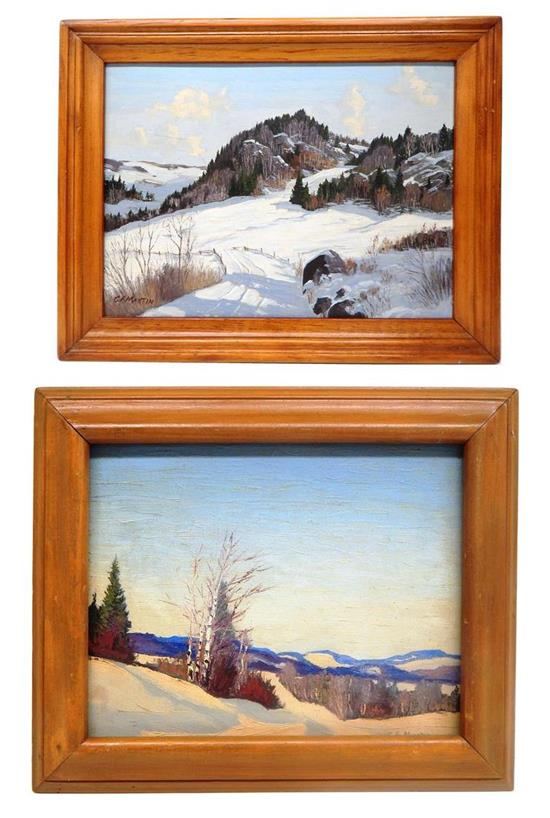 Two C F Martin 20th C landscape paintings the first