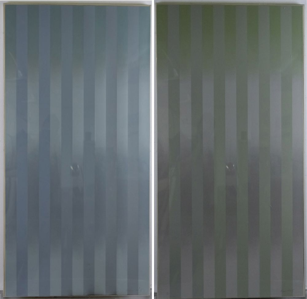 Elaine Kurtz b 1928 American Minimalist Serigraph Pair of serigraphs