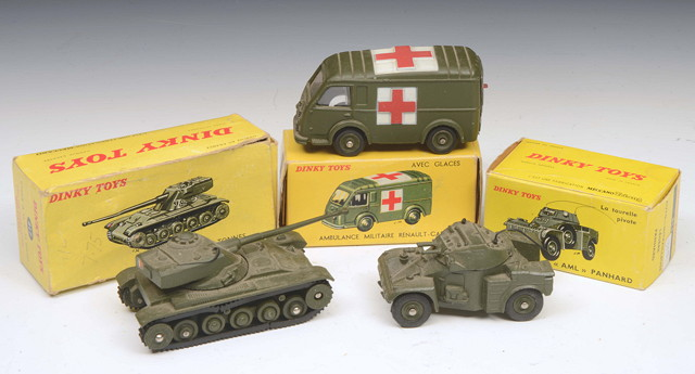 A DINKY TOYS FOR FRANCE A M X TANK together
