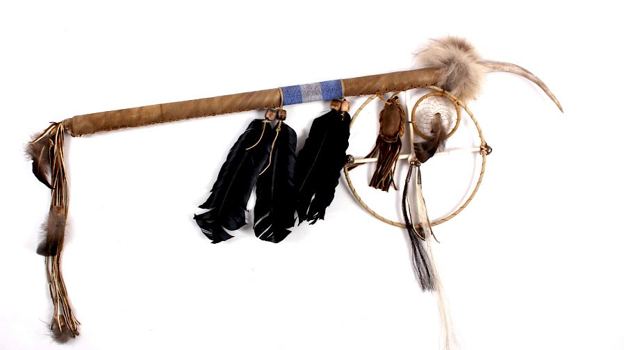 20th Century Native American Dance Wand Up for auction is