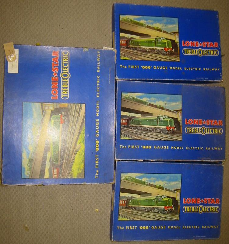 Four Lone Star OOO Railways train sets locomotives rolling stock