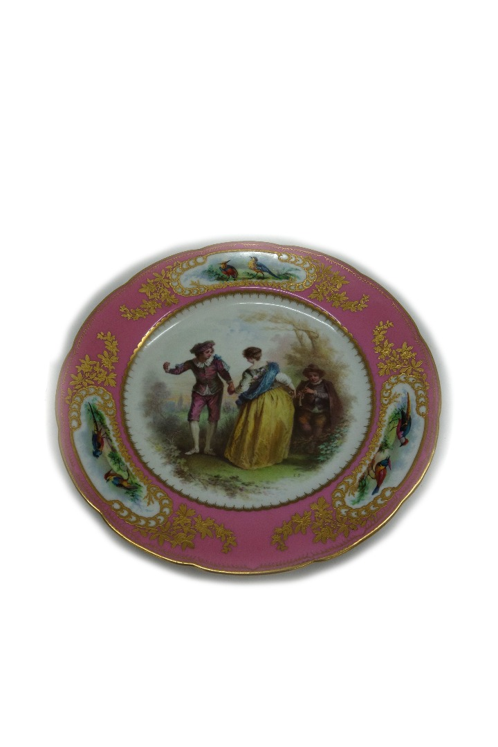 A good Coalport bone china cabinet plate late 19th century