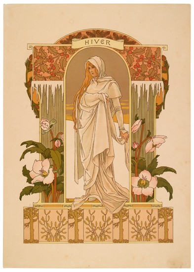 ELIZABETH SONREL 1874 1953 THE SEASONS Group of 4 posters