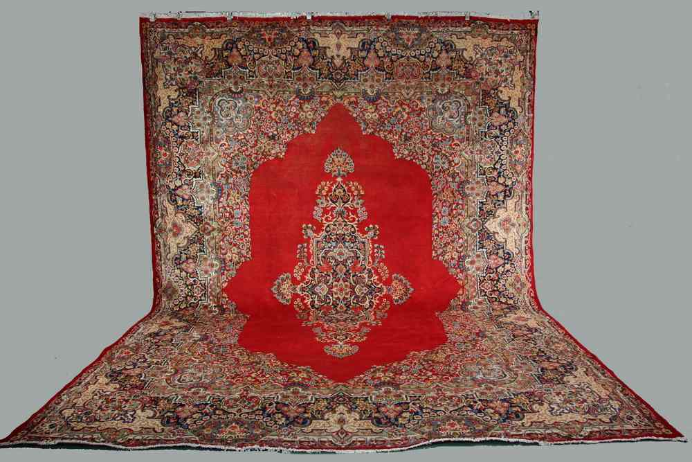 CARPET 10 2 x 14 Oriental carpet with delicate floral