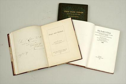 Charles Swain Songs and Ballads 1867 Inscribed and signed Together