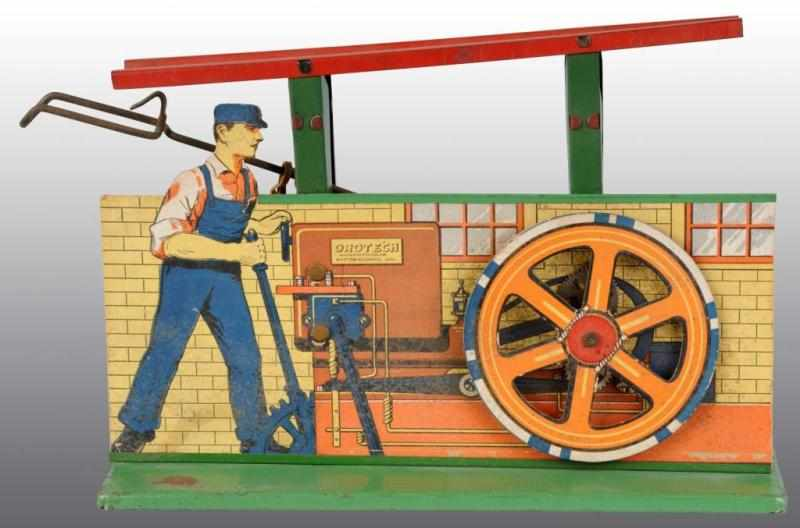 Orotech Tin Wind Up Steam Engine Description The mechanism is