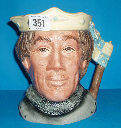 Large Size Character Jug Henry V D6671 Second Variation Yellow