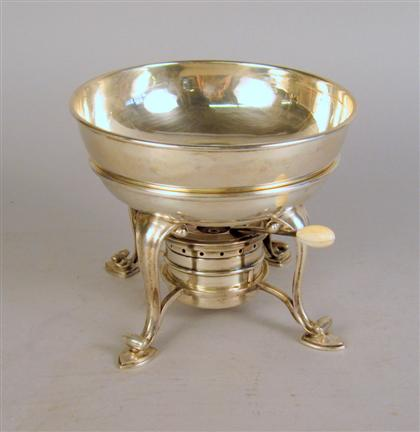 Associated Gorham sterling silver bowl and Mexican burner stand