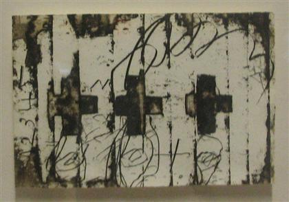 ANTONI T PIES spanish b 1923 UNTITLED Pencil signed and