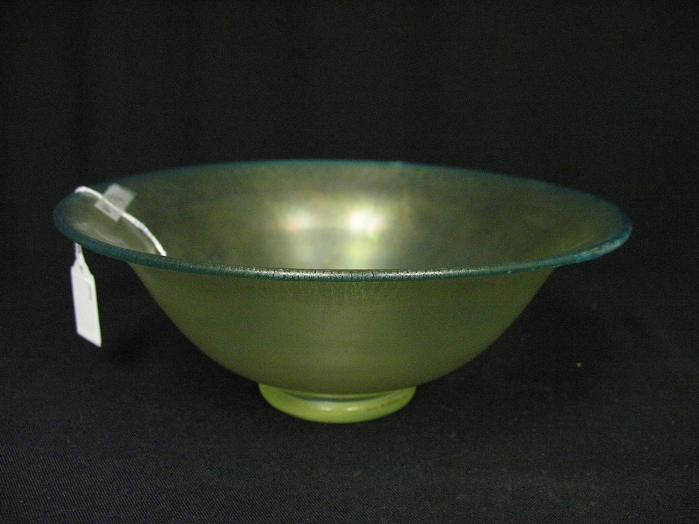 10 INCH STEUBEN BOWL Ground pontil base Unsigned Size 3