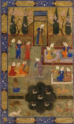 PERSIAN TWO SIDED MANUSCRIPT PAGE FROM THE SHANAMAH The front