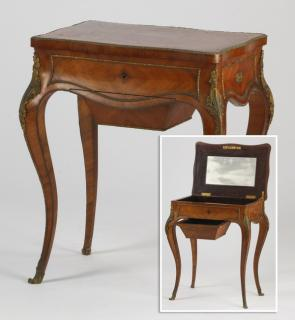 French satinwood dressing table 19th c Late 19th century Louis