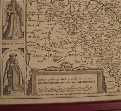 1 piece Engraved Map Speed John A Newe Mape of