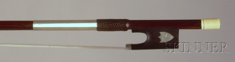 French Ebony Mounted Violin Bow Tourte School the round stick