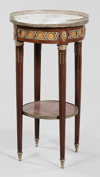 Louis XVI Style Marble Top Side Table French early 20th