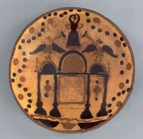 The Joseph Townsend family Samuel Malkin slip decorated charger dated