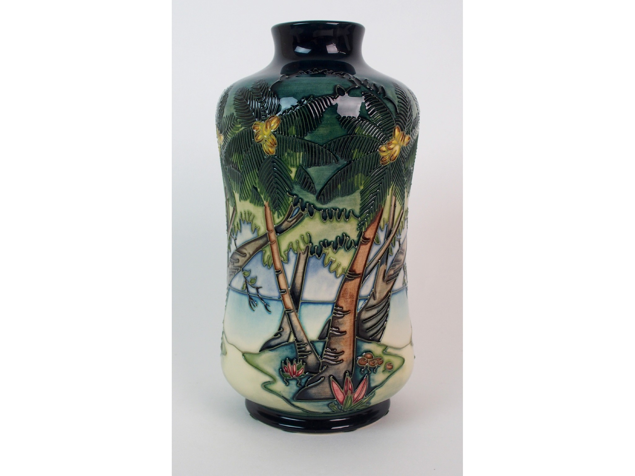 A Moorcroft Pottery Kiribati vase designed by Nicola Slaneyelongated ovoid