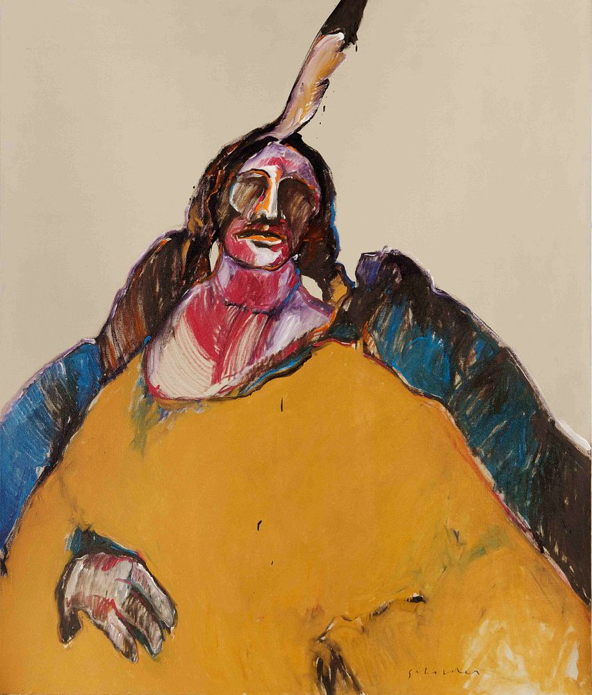 Fritz Scholder American 1937 2005 Indian Messiah 1975 Fritz Scholder