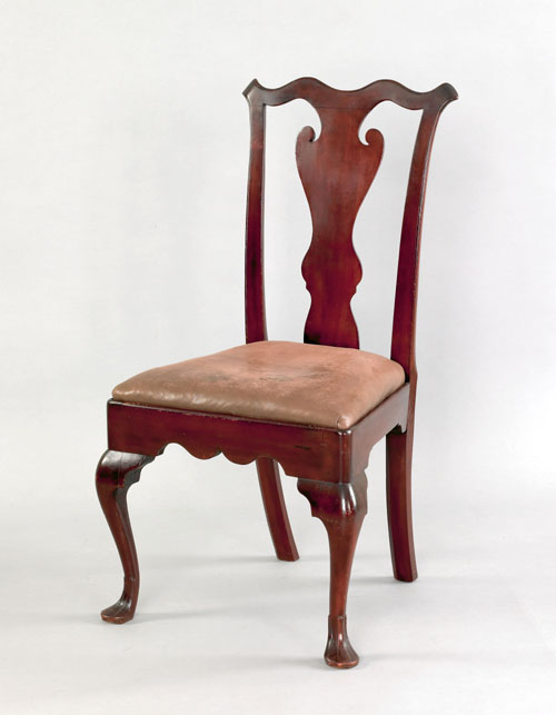Delaware Valley Queen Anne walnut dining chair ca 1765 the