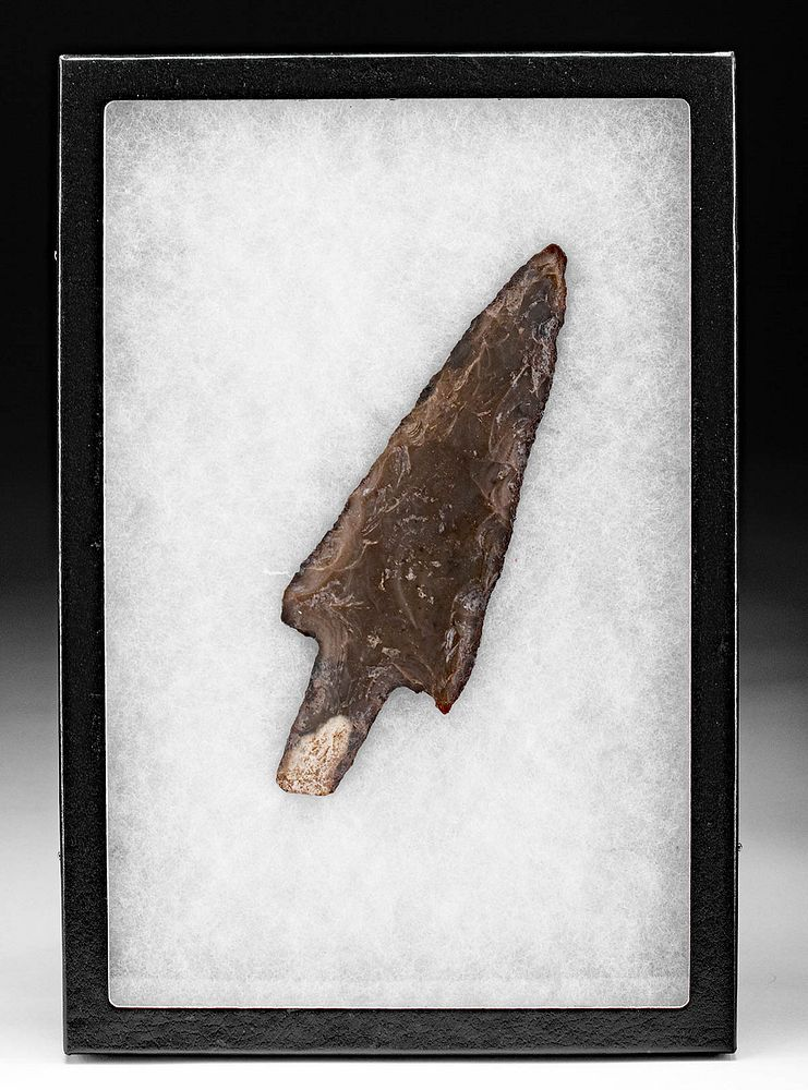 Framed Large Colima Chert Spearhead Originally Listed At 300 Pre
