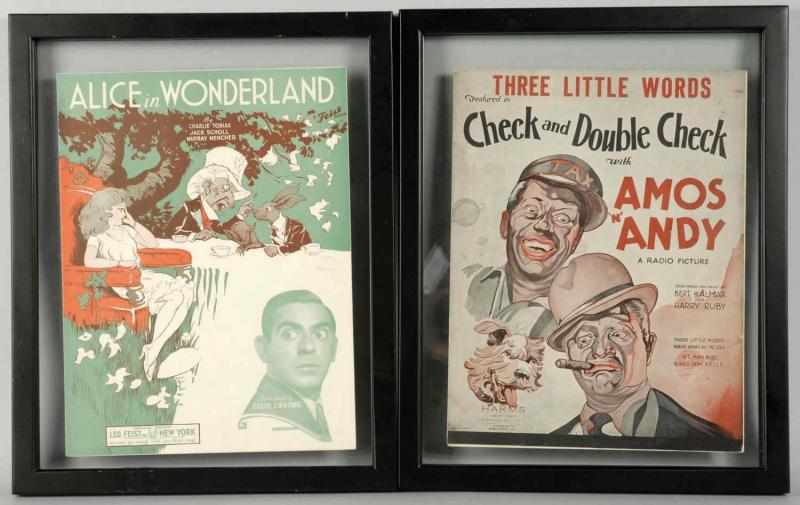 Lot of 2 Pieces of Sheet Music Description Includes Amos