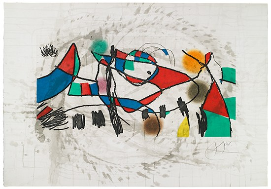 JOAN MIR Gravures pour une Exposition Portfolio with complete text