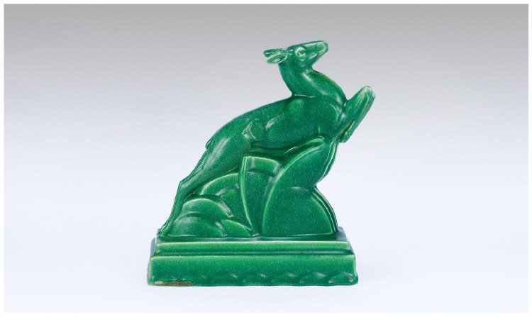 A Poole Spring Box Bookend Designed by John Adams on