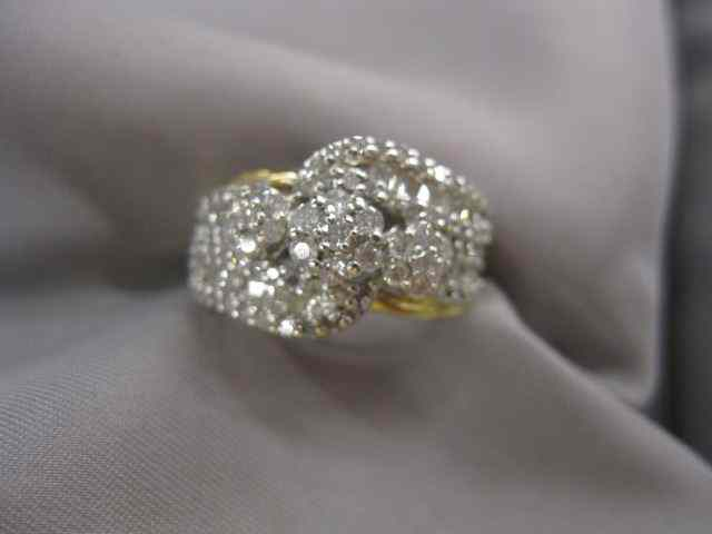 Diamond Ring baguette round diamonds totaling 1 38 carats in