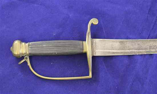 A 1782 pattern Officer s sabre with 25 inch blade