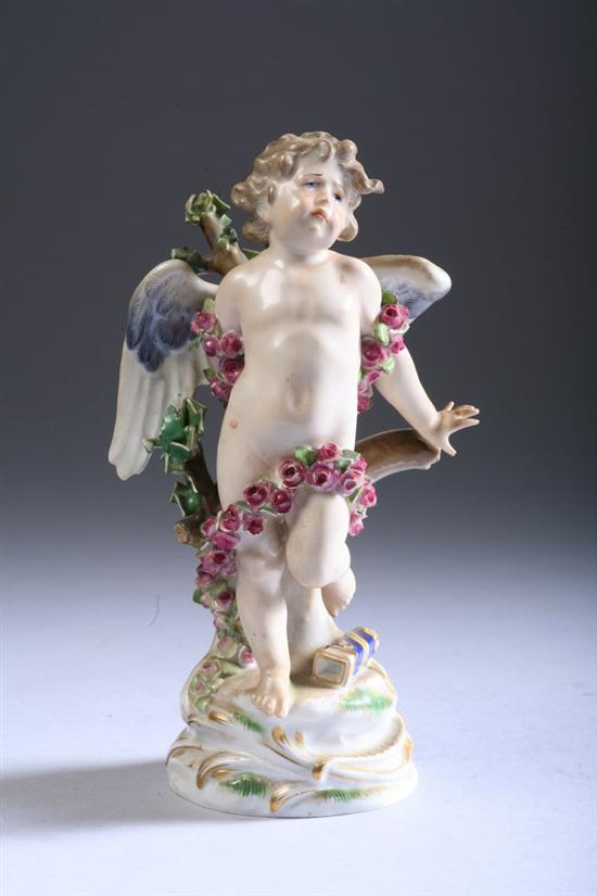 MEISSEN PORCELAIN FIGURE OF CUPID BOUND late 19th early 20th