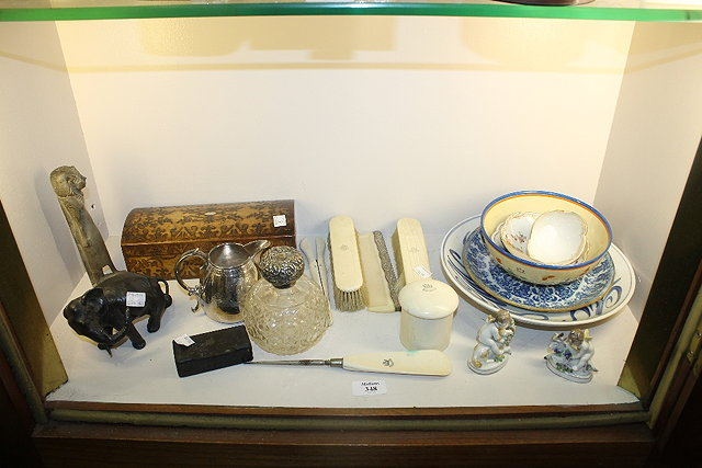 A COLLECTION OF MISCELLANEOUS ITEMS to include an ivory backed