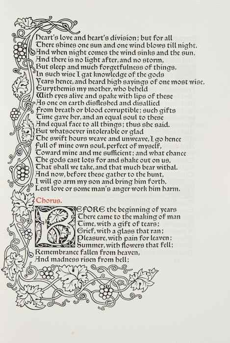 Swinburne Algernon Charles Atalanta in Calydon A Tragedy one of