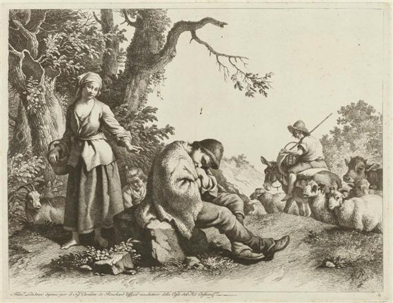 LONDONIO FRANCESCO 1723 Milan 1783 Portfolio of 13 sheets with